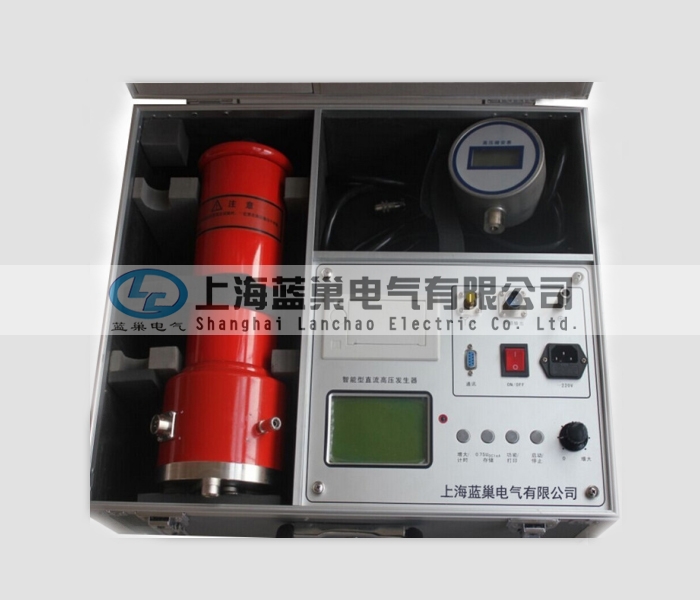 ZGF-120KV/2mA大屏智能直流高壓發(fā)生器。應用AIPWM技術(shù)，對PWM技術(shù)的不準確線性度進行了調(diào)整，使儀器精度得到了大幅度提高。并采用AI技術(shù)設定過壓保護和過流保護取代了數(shù)字撥盤開關(guān)只能設定電壓值